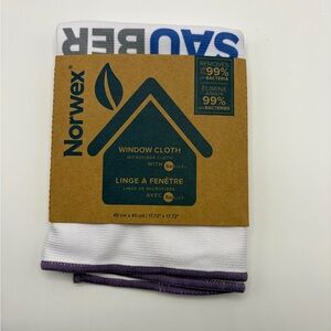 Norwex White and Purple Window Cloth